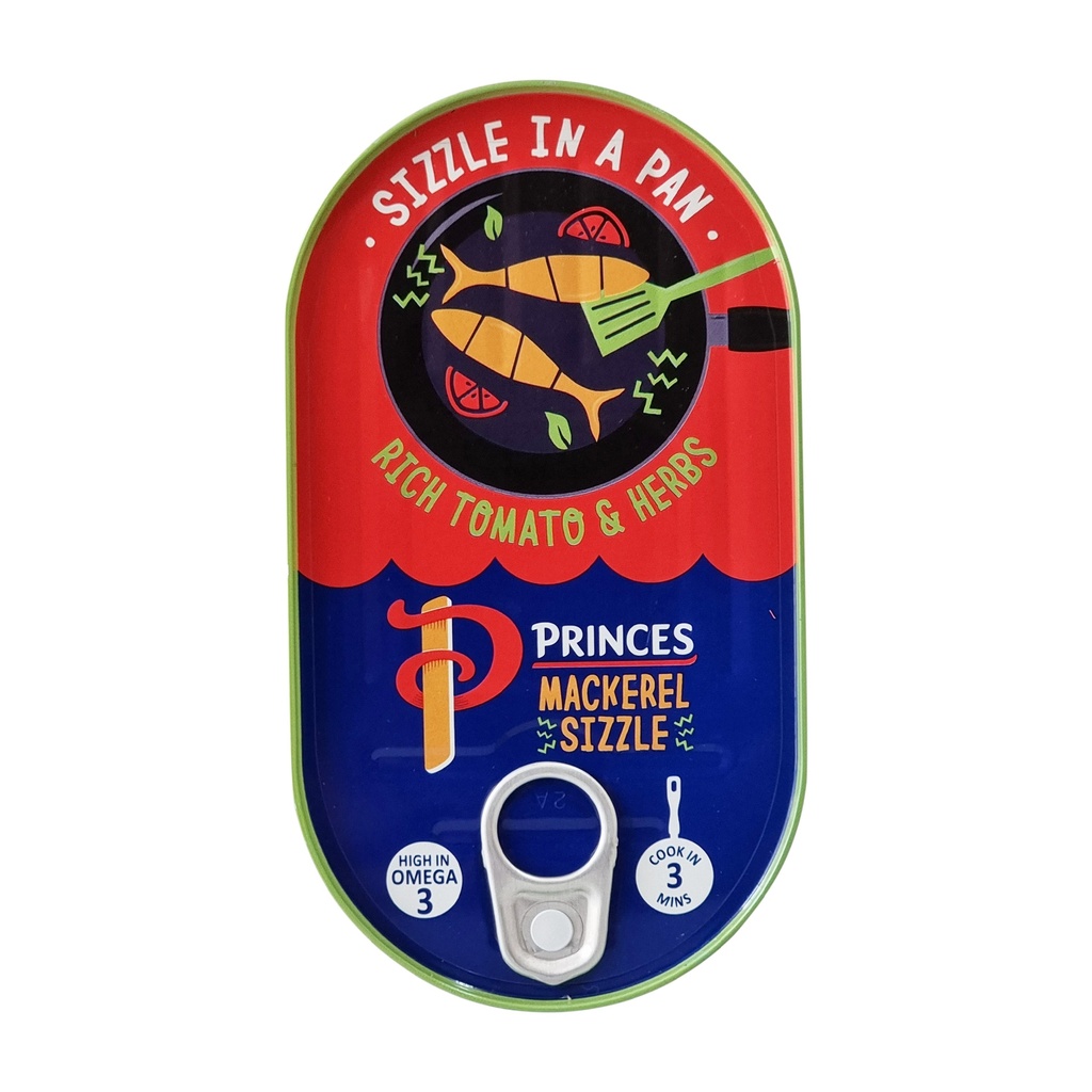 PRINCES MACKEREL SIZZLE RICH TOMATO & HERBS 160G WHIM